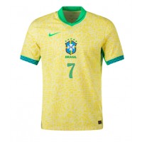 Brasilien Vinicius Junior #7 Heimtrikot Copa America 2024 Kurzarm